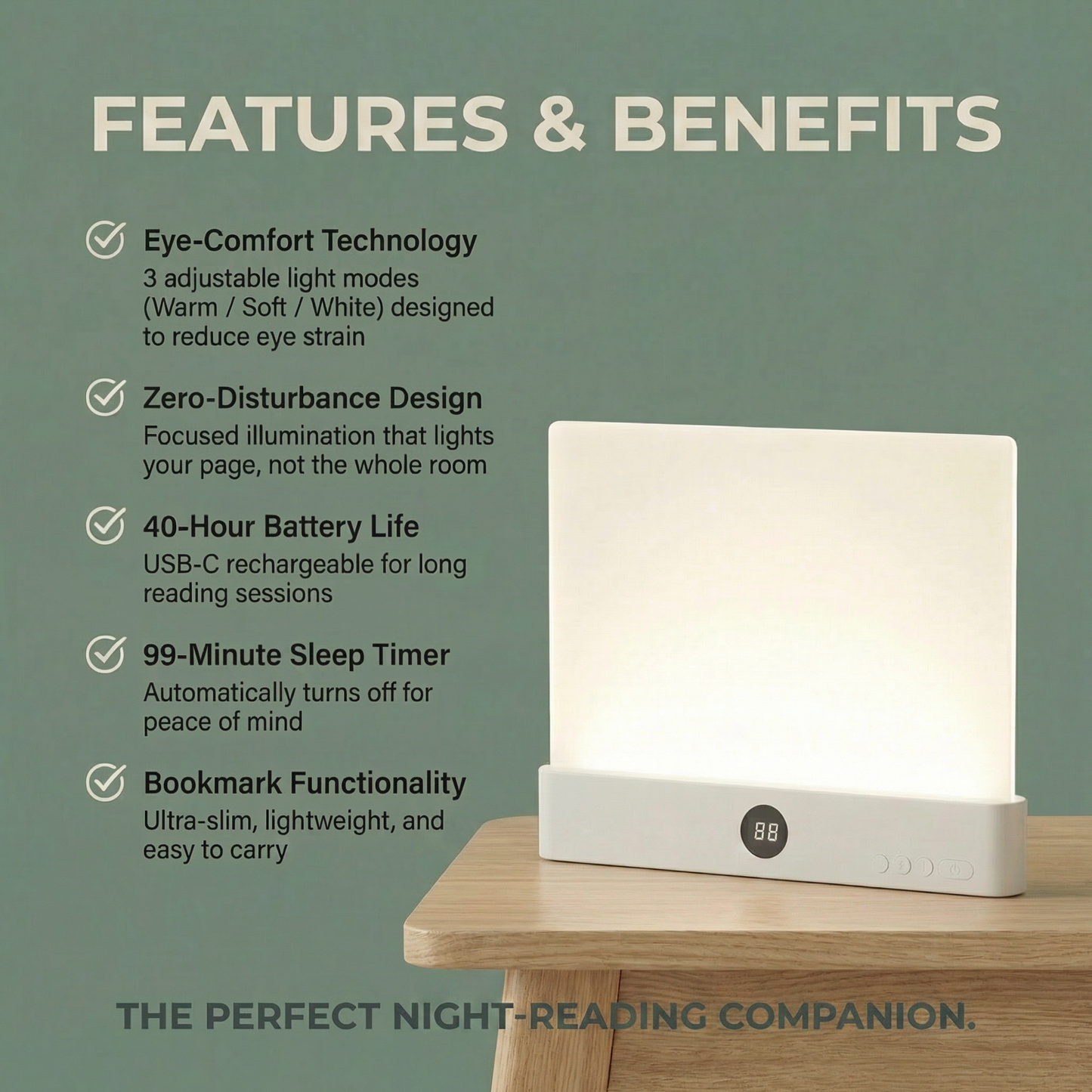 The Prose Glow™ Night Reading Lamp